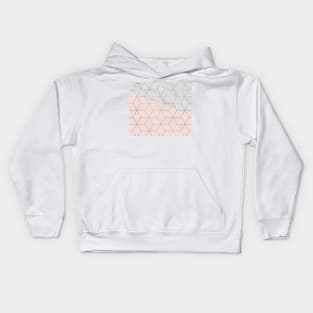 Florence dreams - marble geometric Kids Hoodie